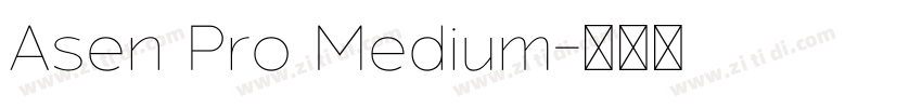 Asen Pro Medium字体转换 Asen Pro Medium字体转换